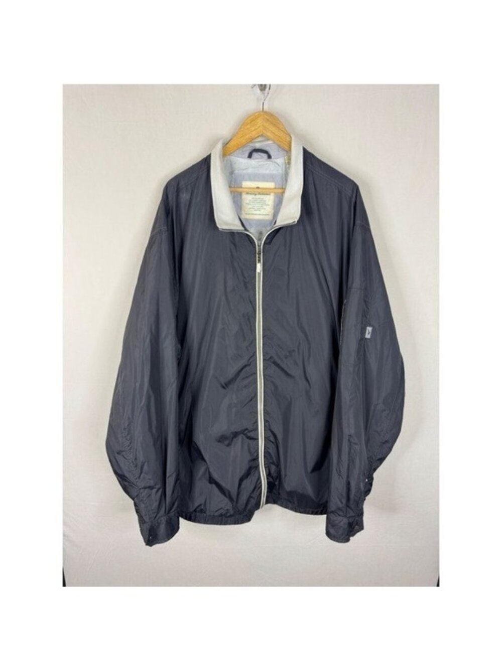 Tommy Bahama Mens 3XT Navy Blue Full Zip Windbreaker Jacket Lightweight Coat